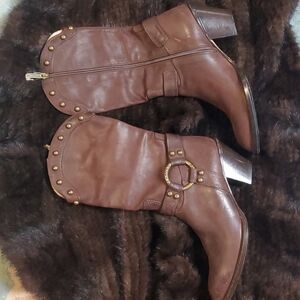 Luciano Padovan Western Inspired Heeled Boots